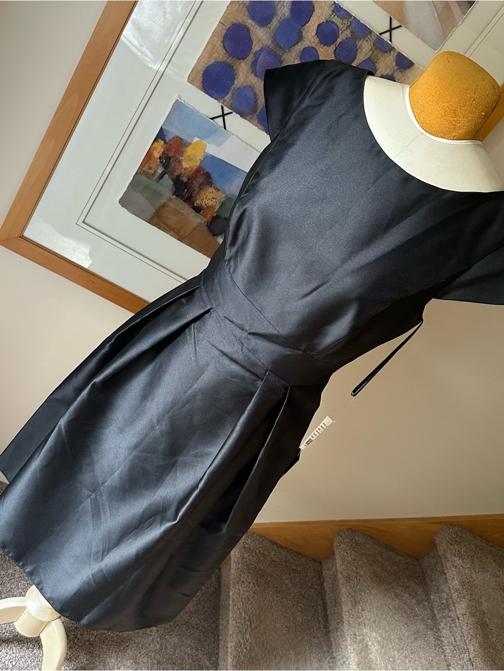 ALFRED SUNG Boat-Neck A-Line Dress